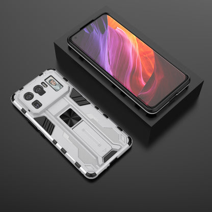 Well-Protected PC + TPU Combo Shockproof Phone Case with Kickstand Design for Xiaomi Mi 11 Ultra