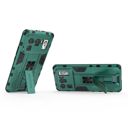 Well-Protected PC + TPU Combo Shockproof Phone Case with Kickstand Design for Xiaomi Mi 11 Ultra