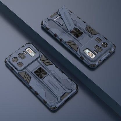 Well-Protected PC + TPU Combo Shockproof Phone Case with Kickstand Design for Xiaomi Mi 11 Ultra