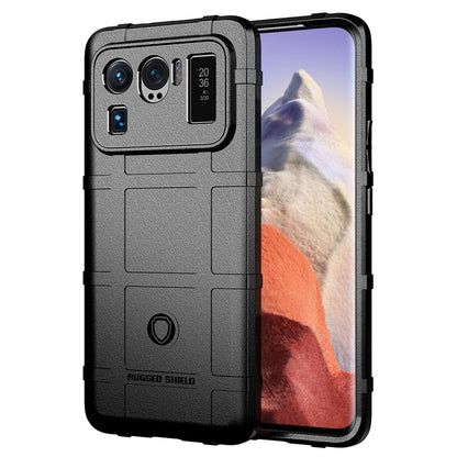 Shock-proof Rugged Square Grid Texture TPU Phone Cover Case for Xiaomi Mi 11 Ultra