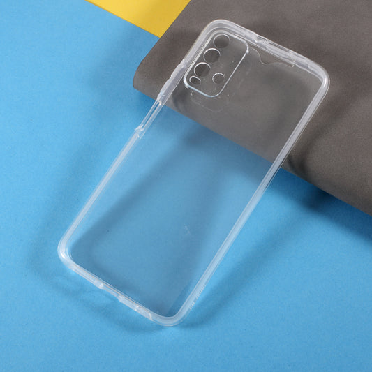 2 in 1 PET Front Cover + TPU Edge + Acrylic Back Panel Clear Full Protective Hybrid Shell for Xiaomi Redmi 9T/9 Power/Note 9 4G (Qualcomm Snapdragon 662)