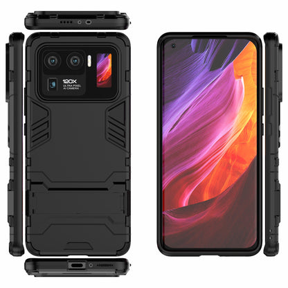 2 in 1 Hybrid Phone Protector Full Protection Cover Case with Kickstand Design for Xiaomi Mi 11 Ultra