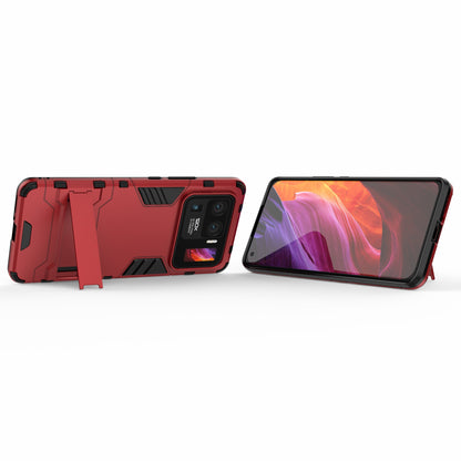 2 in 1 Hybrid Phone Protector Full Protection Cover Case with Kickstand Design for Xiaomi Mi 11 Ultra