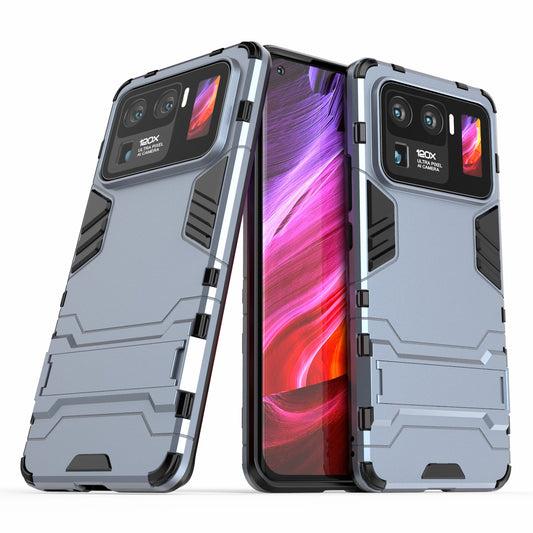 2 in 1 Hybrid Phone Protector Full Protection Cover Case with Kickstand Design for Xiaomi Mi 11 Ultra