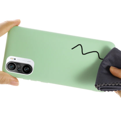 Liquid Silicone Soft Cover Case with Handy Strap for Xiaomi Redmi K40/ K40 Pro/ K40 Pro+/ Poco F3/ Mi 11i