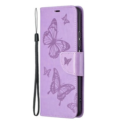 Imprint Butterflies Flower Wallet Stand Leather Case for Xiaomi Mi 11i / Poco F3 / Redmi K40 Pro / Redmi K40 / Redmi K40 Pro+