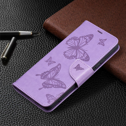 Imprint Butterflies Flower Wallet Stand Leather Case for Xiaomi Mi 11i / Poco F3 / Redmi K40 Pro / Redmi K40 / Redmi K40 Pro+