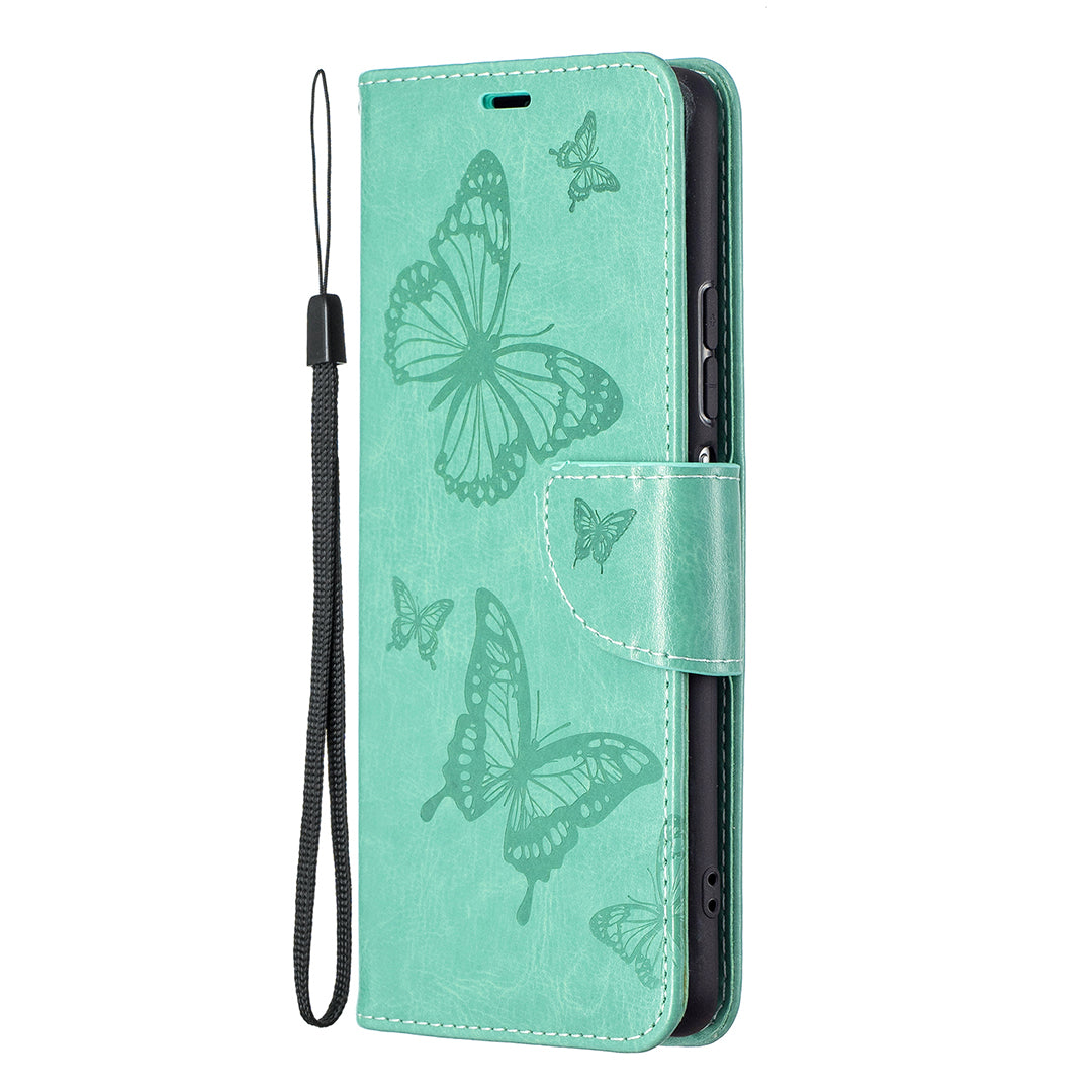 Imprint Butterflies Flower Wallet Stand Leather Case for Xiaomi Mi 11i / Poco F3 / Redmi K40 Pro / Redmi K40 / Redmi K40 Pro+