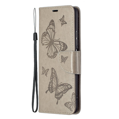 Imprint Butterflies Flower Wallet Stand Leather Case for Xiaomi Mi 11i / Poco F3 / Redmi K40 Pro / Redmi K40 / Redmi K40 Pro+