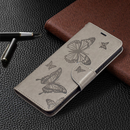 Imprint Butterflies Flower Wallet Stand Leather Case for Xiaomi Mi 11i / Poco F3 / Redmi K40 Pro / Redmi K40 / Redmi K40 Pro+