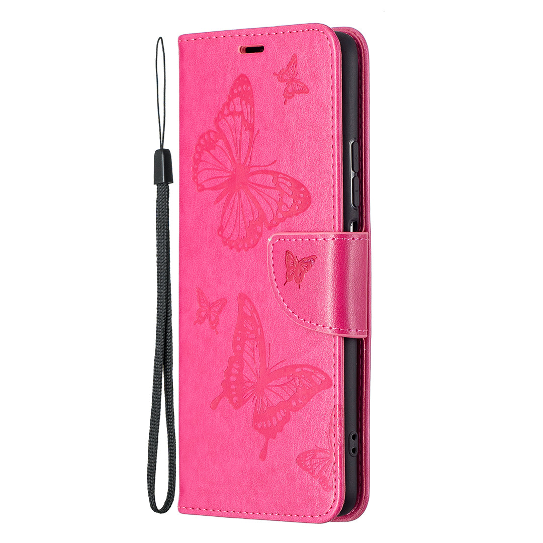 Imprint Butterflies Flower Wallet Stand Leather Case for Xiaomi Mi 11i / Poco F3 / Redmi K40 Pro / Redmi K40 / Redmi K40 Pro+