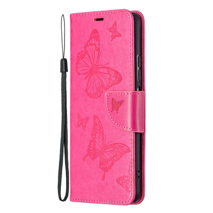 Imprint Butterflies Flower Wallet Stand Leather Case for Xiaomi Mi 11i / Poco F3 / Redmi K40 Pro / Redmi K40 / Redmi K40 Pro+