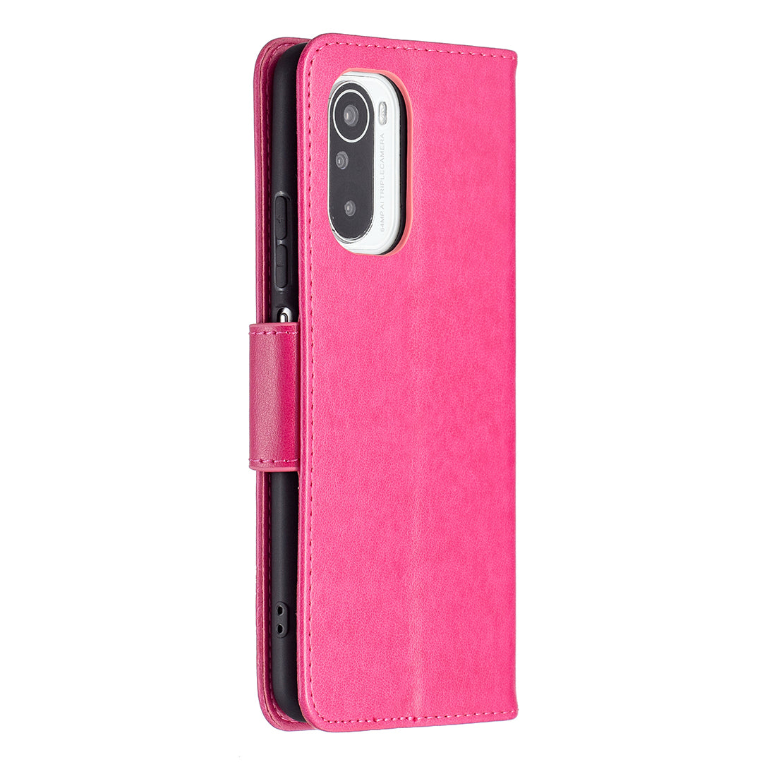 Imprint Butterflies Flower Wallet Stand Leather Case for Xiaomi Mi 11i / Poco F3 / Redmi K40 Pro / Redmi K40 / Redmi K40 Pro+