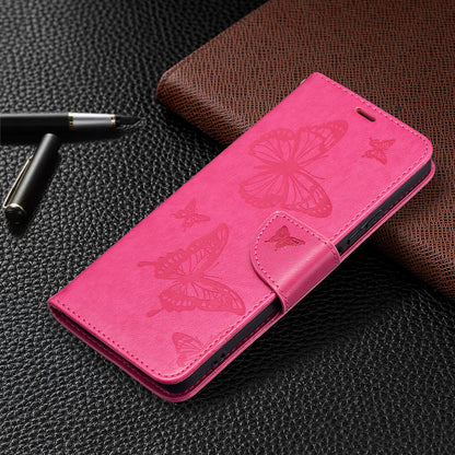 Imprint Butterflies Flower Wallet Stand Leather Case for Xiaomi Mi 11i / Poco F3 / Redmi K40 Pro / Redmi K40 / Redmi K40 Pro+