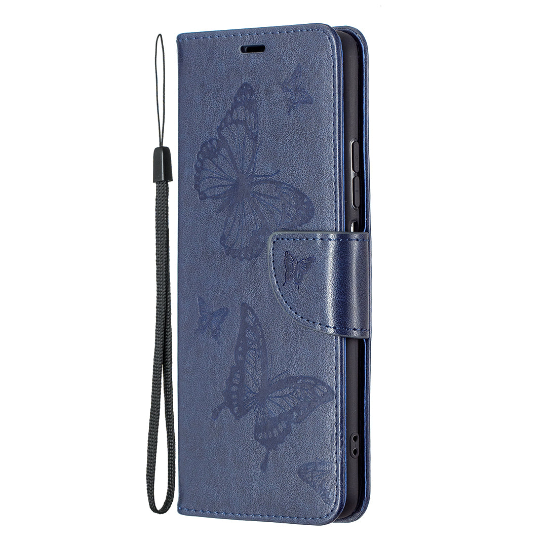 Imprint Butterflies Flower Wallet Stand Leather Case for Xiaomi Mi 11i / Poco F3 / Redmi K40 Pro / Redmi K40 / Redmi K40 Pro+