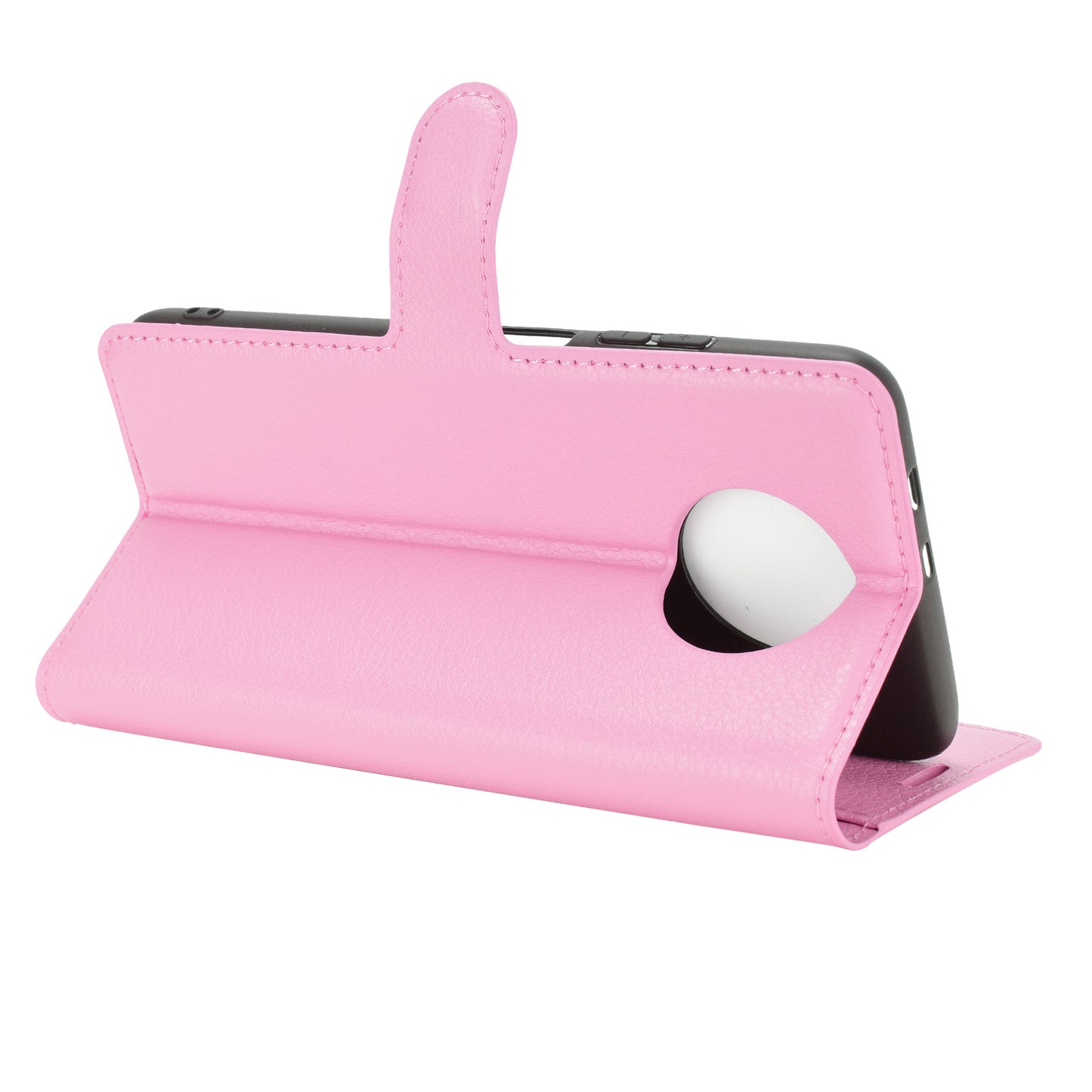 Wallet Design Folio Flip Litchi Texture Leather Phone Case with Stand for Xiaomi Redmi Note 9 5G/Note 9T 5G