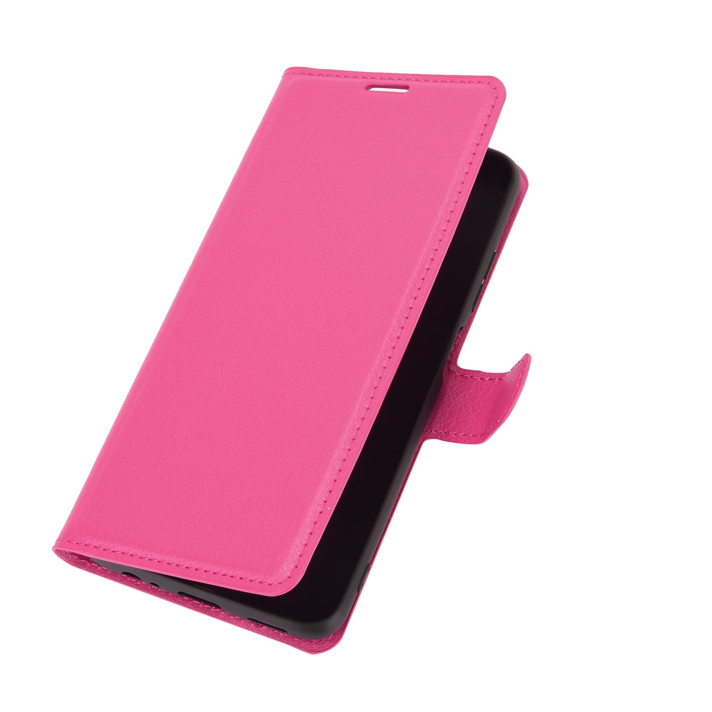 Wallet Design Folio Flip Litchi Texture Leather Phone Case with Stand for Xiaomi Redmi Note 9 5G/Note 9T 5G