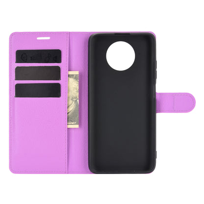 Wallet Design Folio Flip Litchi Texture Leather Phone Case with Stand for Xiaomi Redmi Note 9 5G/Note 9T 5G