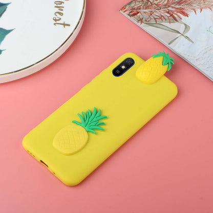 Cute 3D Doll Decor TPU Phone Cover Case for Xiaomi Redmi 9A