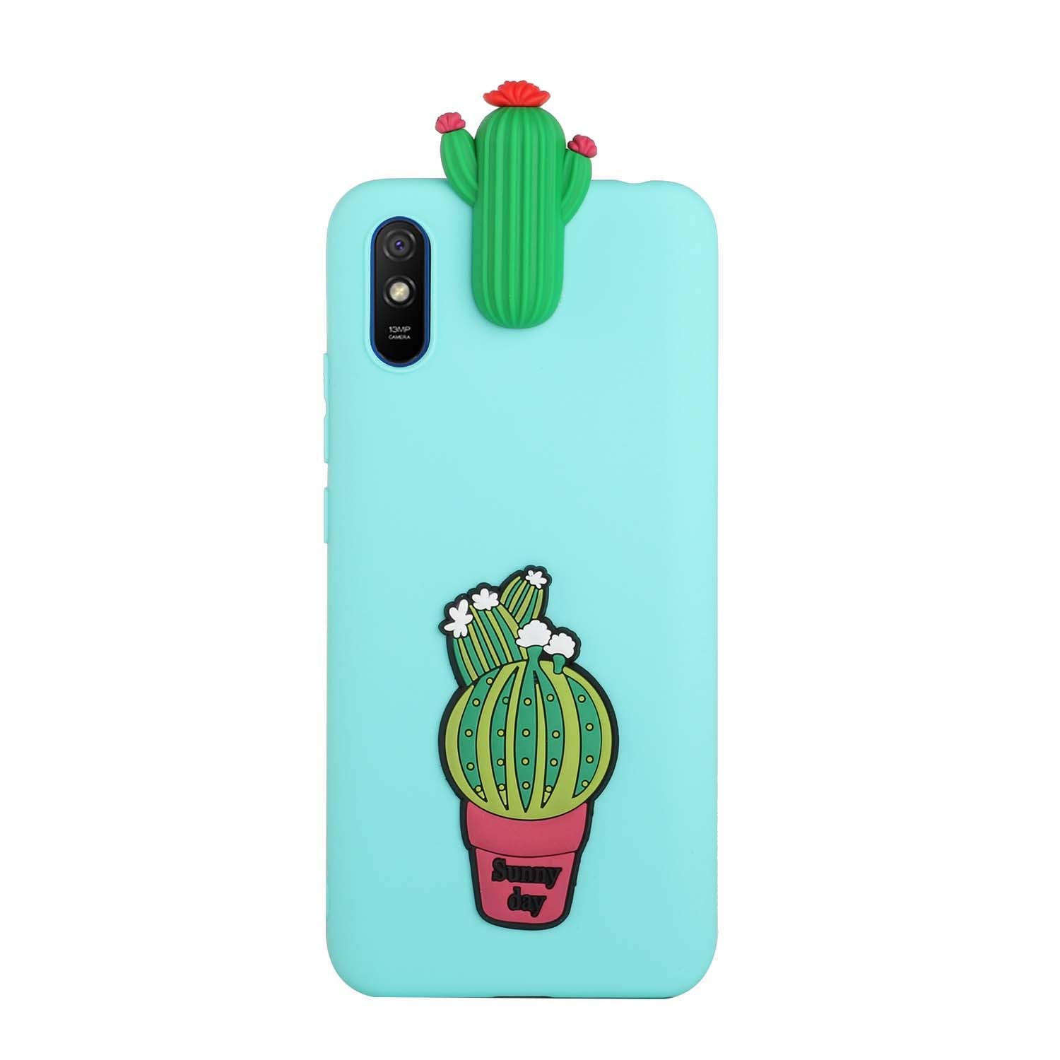 Cute 3D Doll Decor TPU Phone Cover Case for Xiaomi Redmi 9A