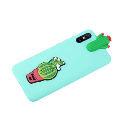 Cute 3D Doll Decor TPU Phone Cover Case for Xiaomi Redmi 9A