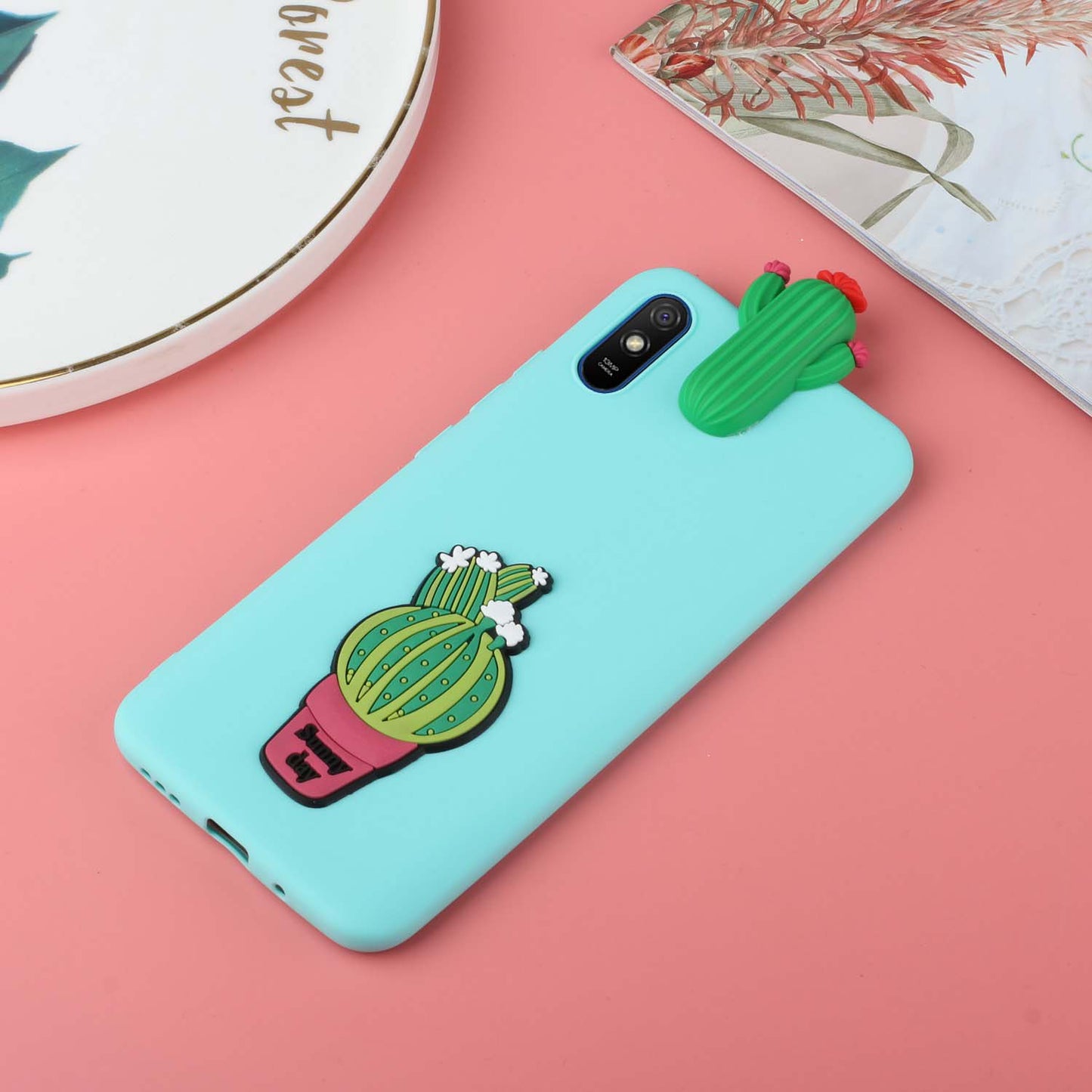 Cute 3D Doll Decor TPU Phone Cover Case for Xiaomi Redmi 9A