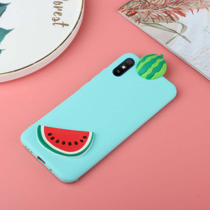 Cute 3D Doll Decor TPU Phone Cover Case for Xiaomi Redmi 9A