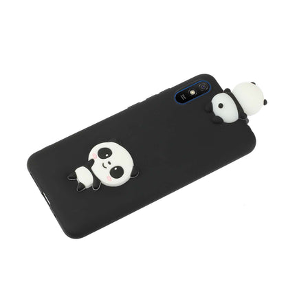 Cute 3D Doll Decor TPU Phone Cover Case for Xiaomi Redmi 9A