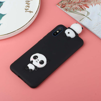 Cute 3D Doll Decor TPU Phone Cover Case for Xiaomi Redmi 9A