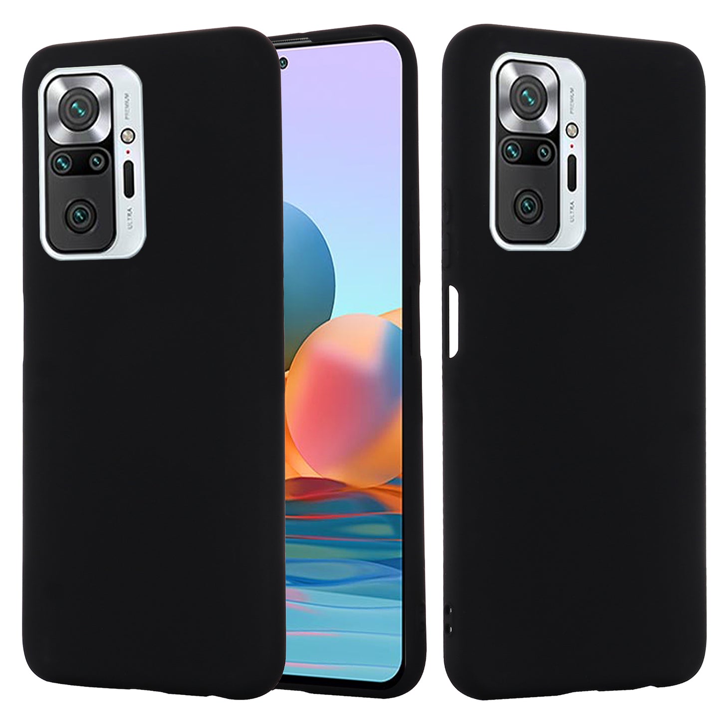 Liquid Silicone Soft Cover Case with Handy Strap for Xiaomi Redmi Note 10 Pro Max / Redmi Note 10 Pro