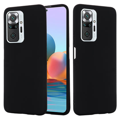 Liquid Silicone Soft Cover Case with Handy Strap for Xiaomi Redmi Note 10 Pro Max / Redmi Note 10 Pro