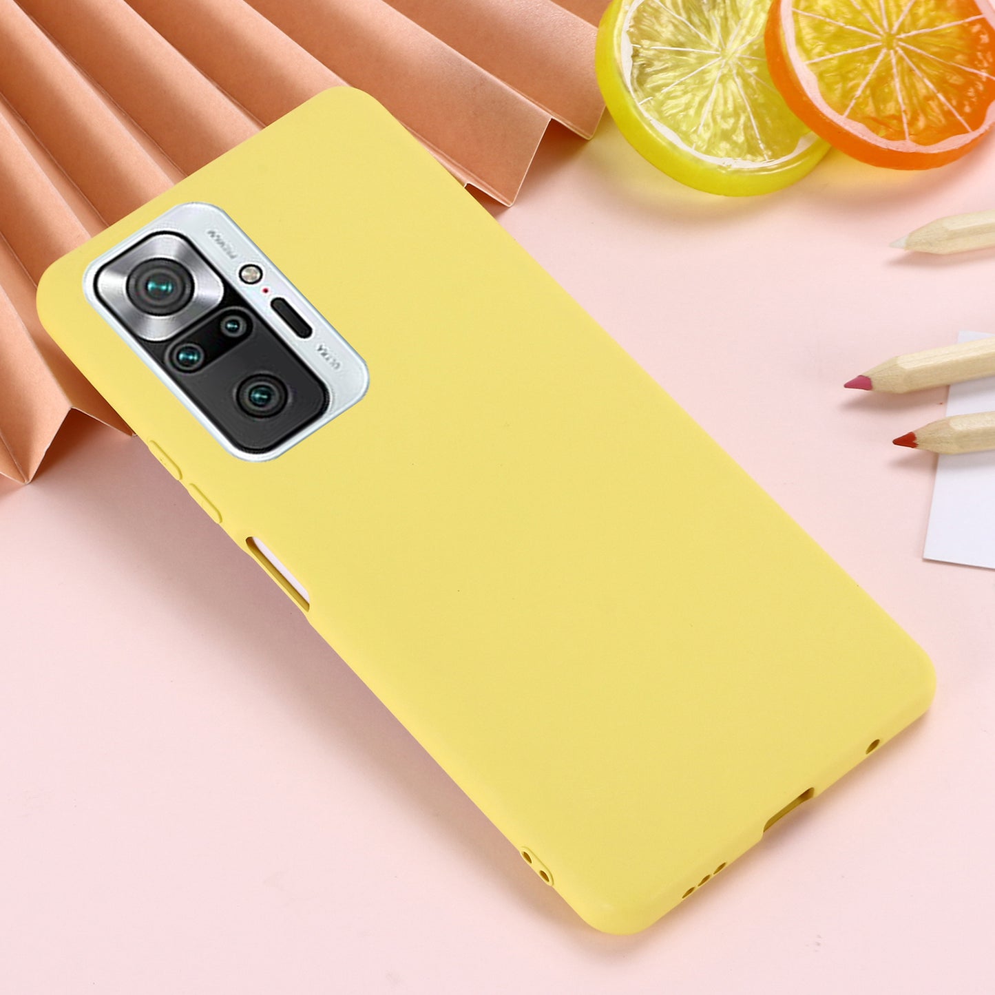 Liquid Silicone Soft Cover Case with Handy Strap for Xiaomi Redmi Note 10 Pro Max / Redmi Note 10 Pro