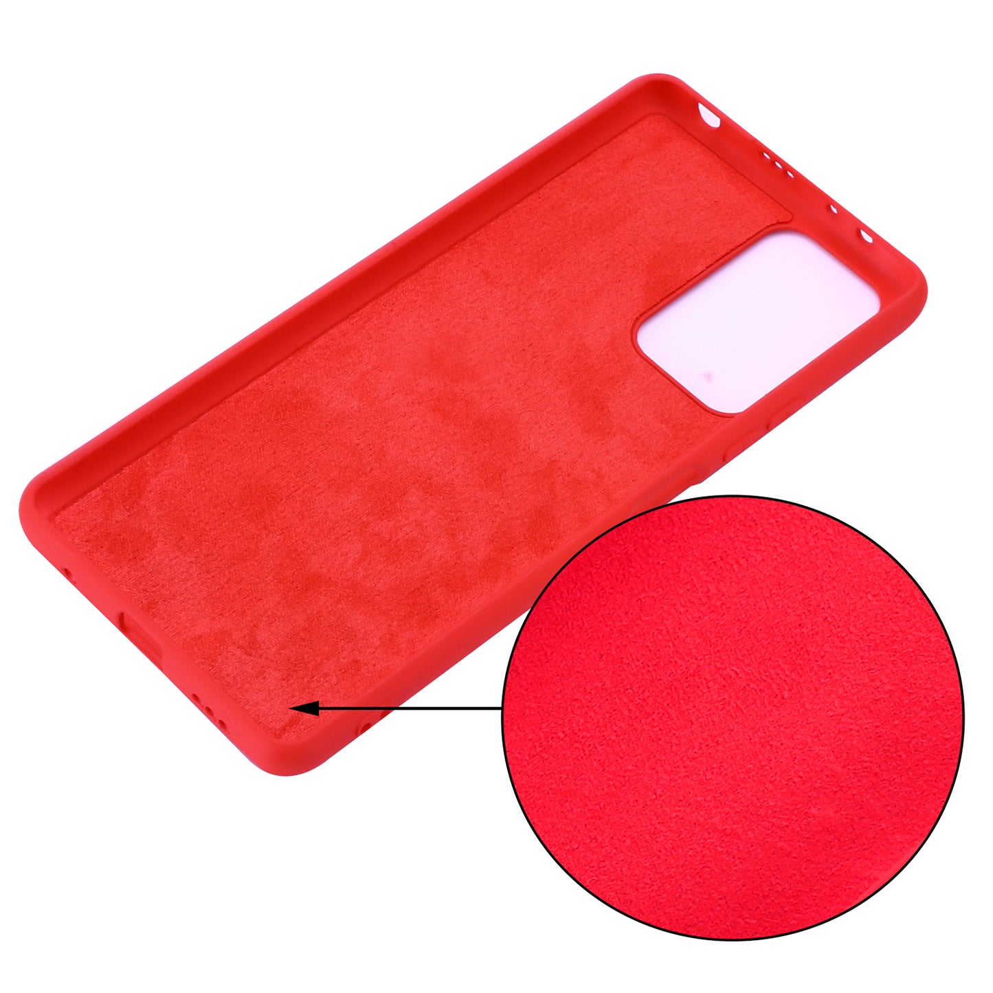 Liquid Silicone Soft Cover Case with Handy Strap for Xiaomi Redmi Note 10 Pro Max / Redmi Note 10 Pro
