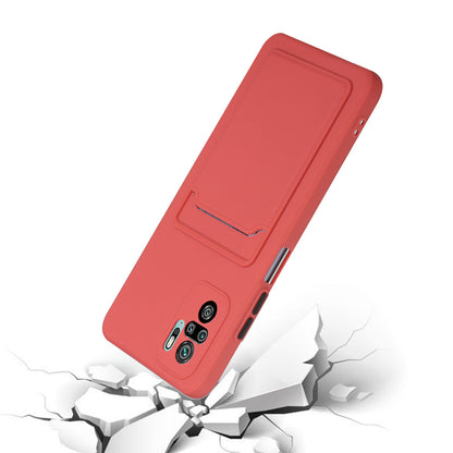 Soft TPU Phone Case Cover with Card Slot for Xiaomi Redmi Note 10 4G / Redmi Note 10S / Poco M5s 4G