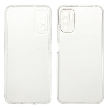 PET Front Cover + TPU Edge + Acrylic Back Panel Full Protection Phone Hybrid Case for Xiaomi Poco M3 Pro 4G / 5G / Redmi Note 10 5G