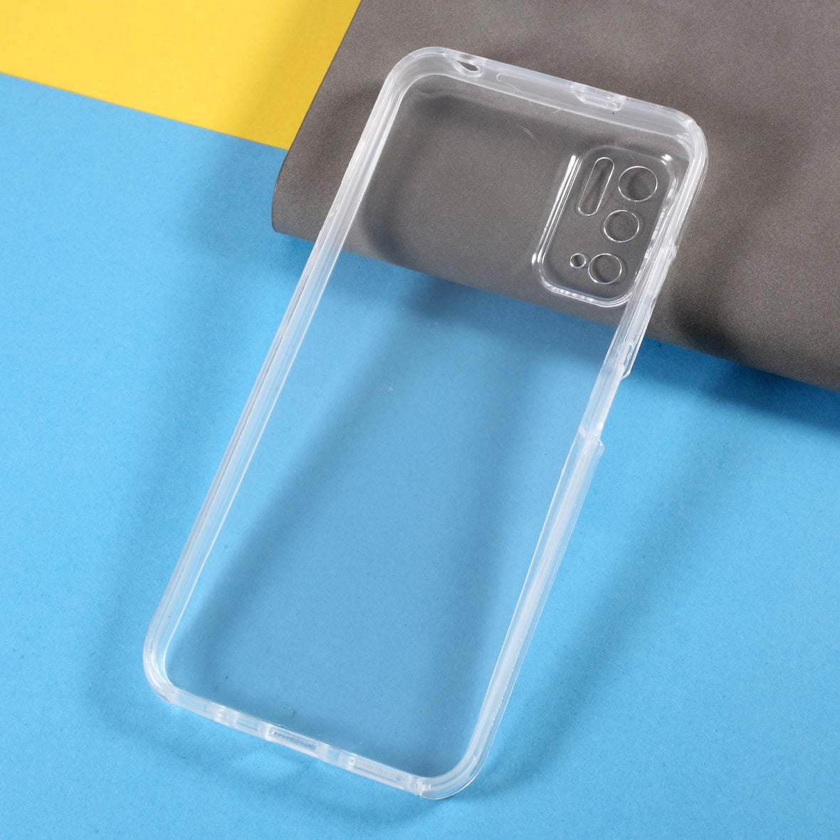PET Front Cover + TPU Edge + Acrylic Back Panel Full Protection Phone Hybrid Case for Xiaomi Poco M3 Pro 4G / 5G / Redmi Note 10 5G