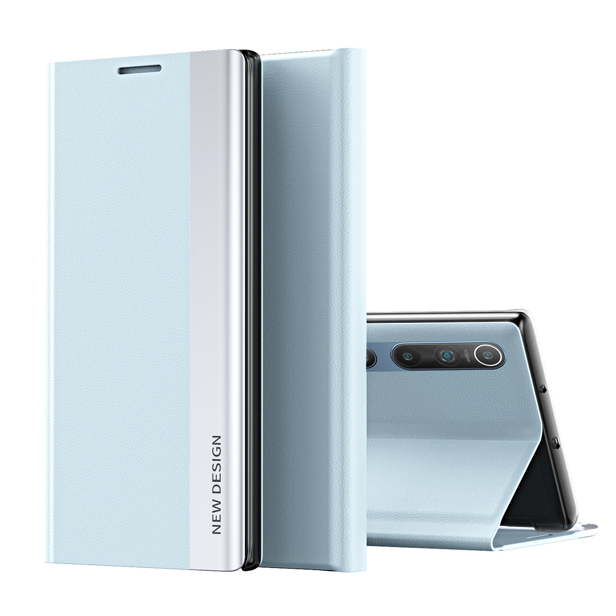 Auto-absorbed Stand Design Cell Phone Protective Case Shell for Xiaomi Mi 10