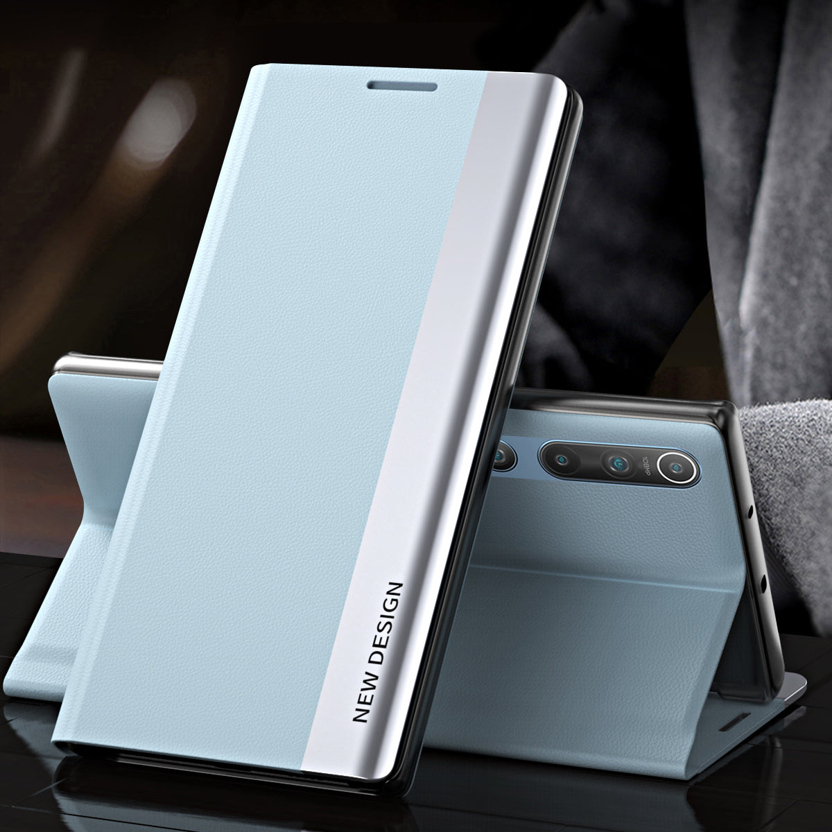 Auto-absorbed Stand Design Cell Phone Protective Case Shell for Xiaomi Mi 10