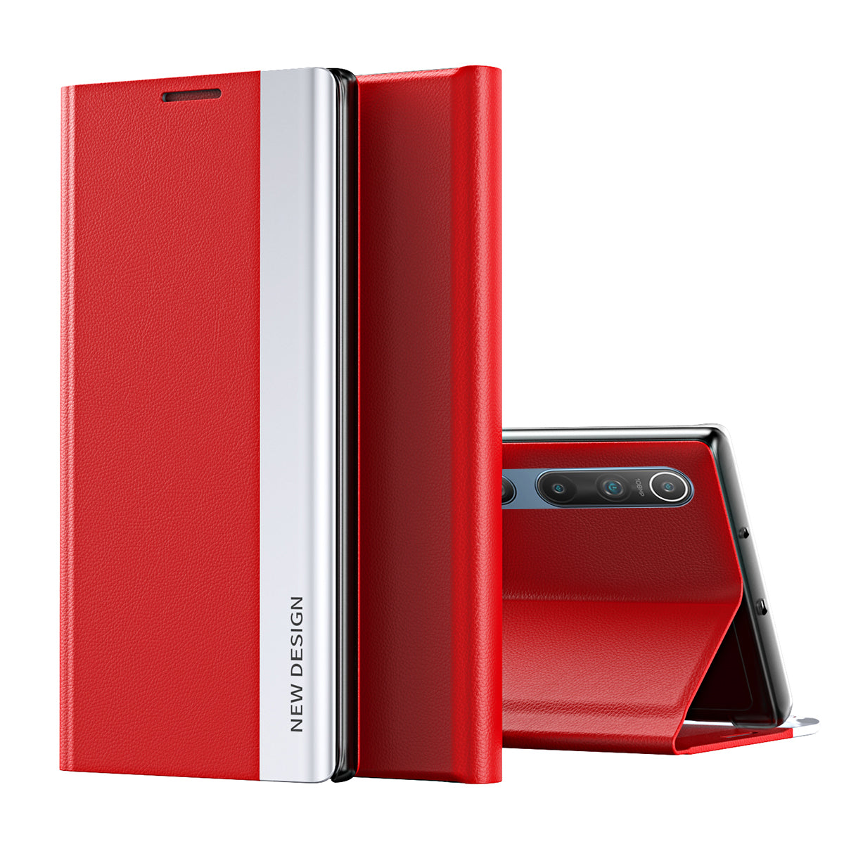 Auto-absorbed Stand Design Cell Phone Protective Case Shell for Xiaomi Mi 10