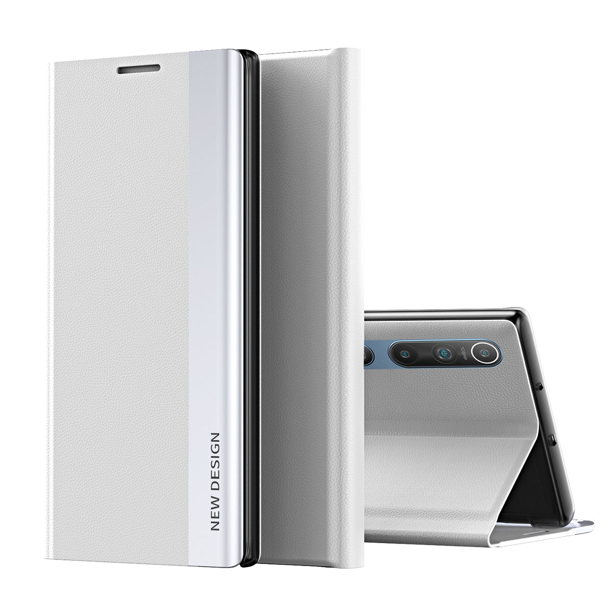 Auto-absorbed Stand Design Cell Phone Protective Case Shell for Xiaomi Mi 10