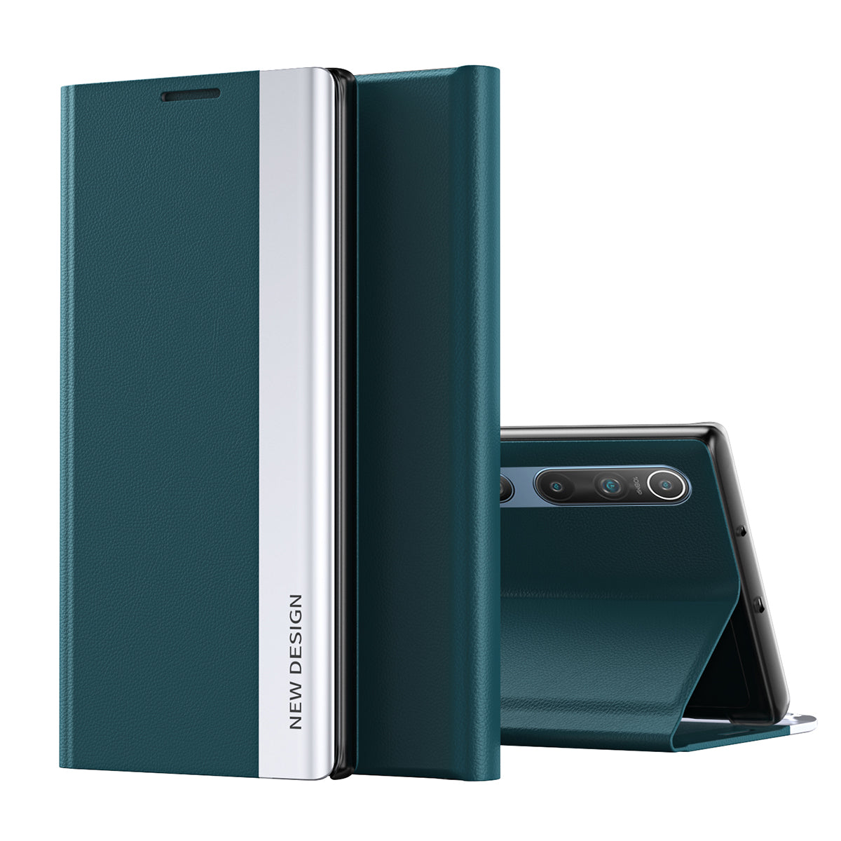 Auto-absorbed Stand Design Cell Phone Protective Case Shell for Xiaomi Mi 10