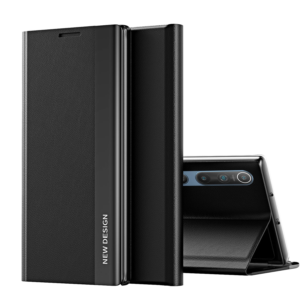 Auto-absorbed Stand Design Cell Phone Protective Case Shell for Xiaomi Mi 10