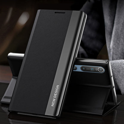 Auto-absorbed Stand Design Cell Phone Protective Case Shell for Xiaomi Mi 10