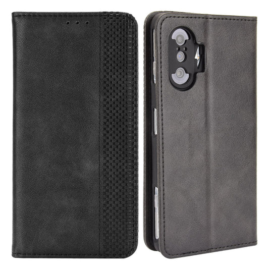 Retro Style Auto-absorbed PU Leather Phone Case Wallet Stand Cover for Xiaomi Poco F3 GT/Redmi K40 Gaming