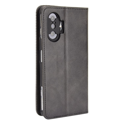 Retro Style Auto-absorbed PU Leather Phone Case Wallet Stand Cover for Xiaomi Poco F3 GT/Redmi K40 Gaming