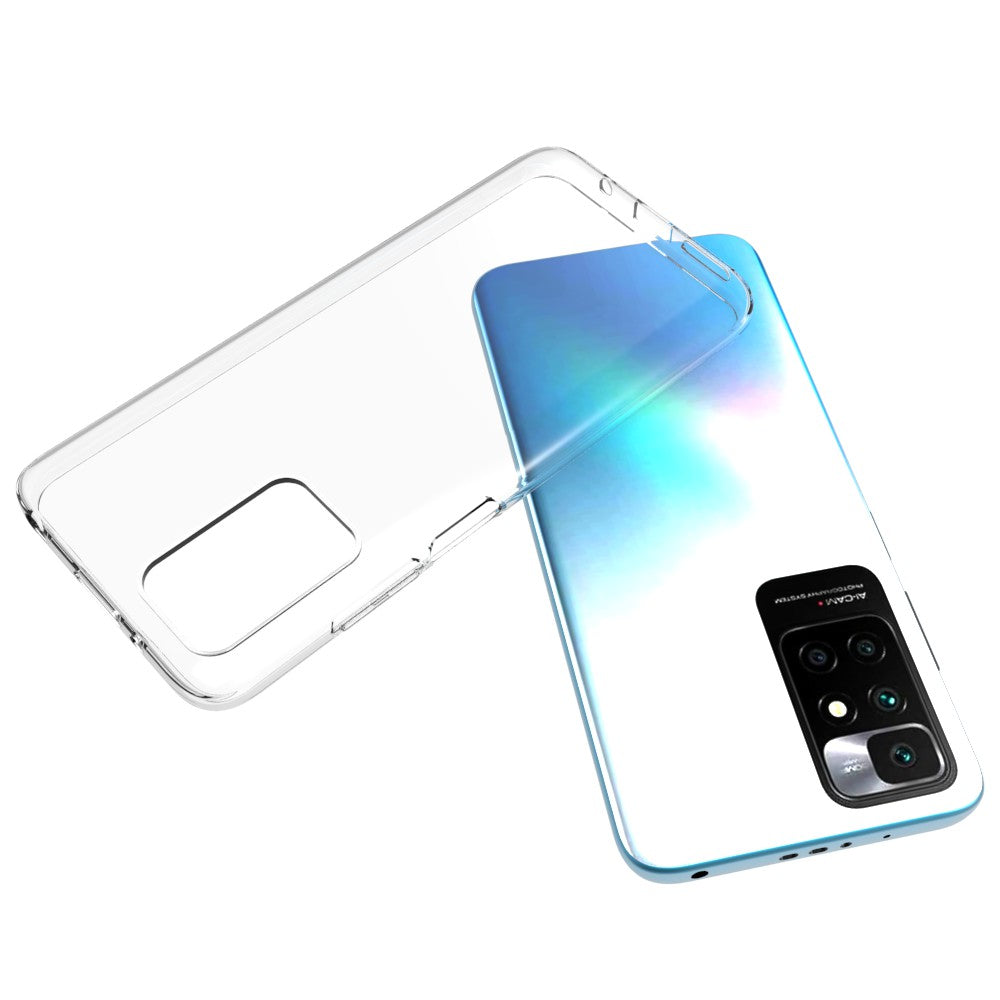 10Pcs/Pack Anti-watermark Transparent Soft TPU Phone Case Shell for Xiaomi Redmi 10 4G (2021)/10 Prime/10 2022 4G/Note 11 4G (MediaTek)