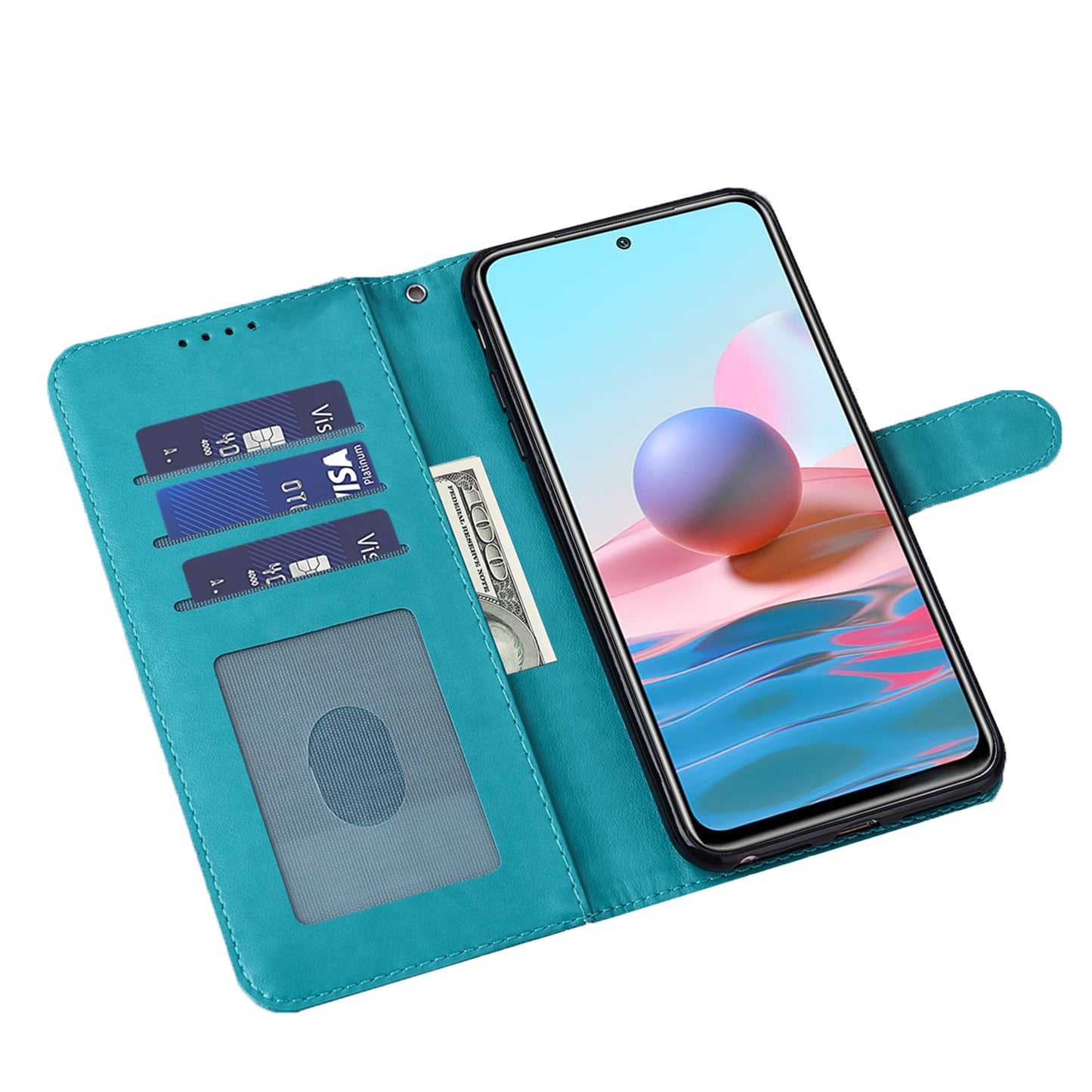 Tree and Deer Imprinted Leather Wallet Stand Phone Shell Case for Xiaomi Redmi Note 10 5G / Poco M3 Pro 5G / Poco M3 Pro 4G / Redmi Note 10T 5G