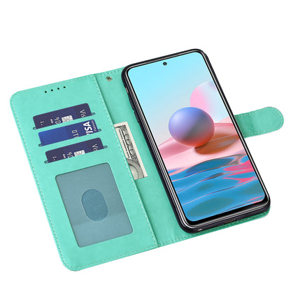Tree and Deer Imprinted Leather Wallet Stand Phone Shell Case for Xiaomi Redmi Note 10 5G / Poco M3 Pro 5G / Poco M3 Pro 4G / Redmi Note 10T 5G