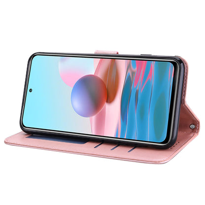 Tree and Deer Imprinted Leather Wallet Stand Phone Shell Case for Xiaomi Redmi Note 10 5G / Poco M3 Pro 5G / Poco M3 Pro 4G / Redmi Note 10T 5G