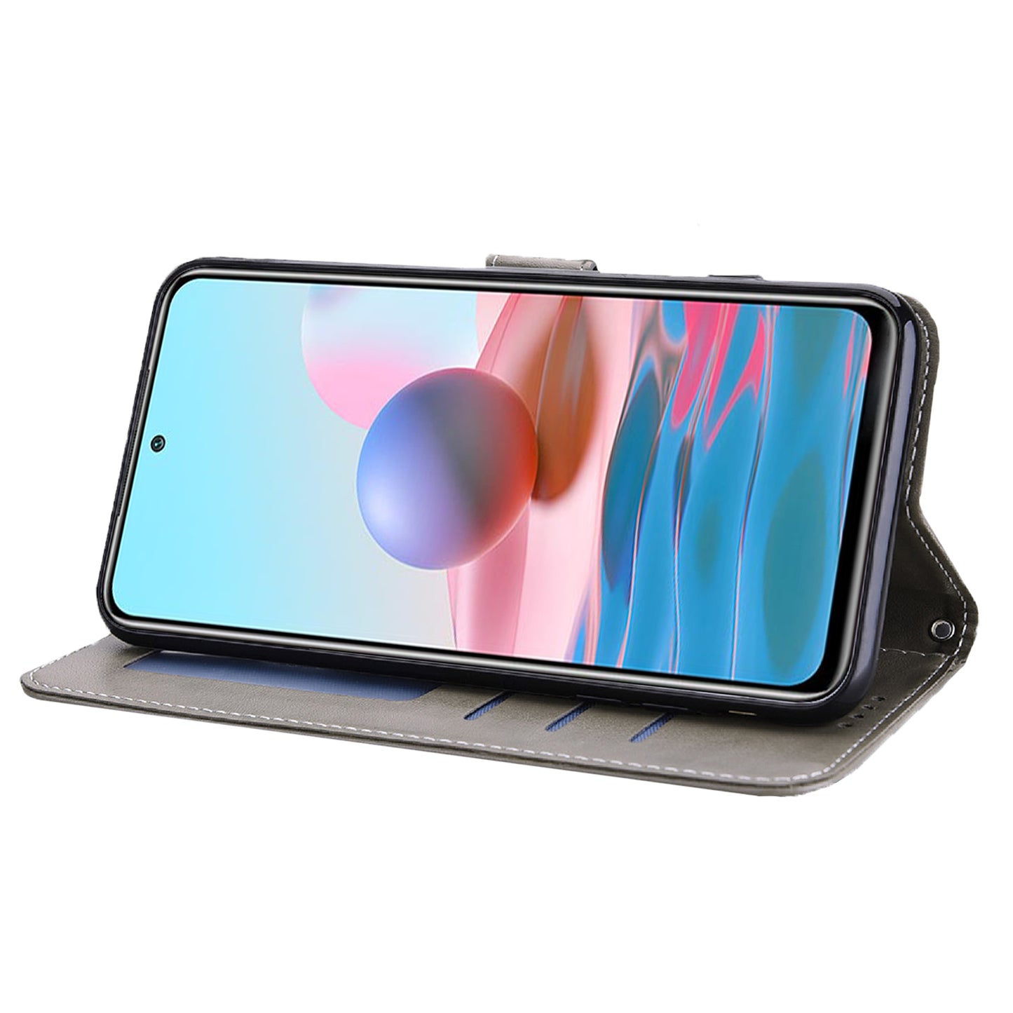 Tree and Deer Imprinted Leather Wallet Stand Phone Shell Case for Xiaomi Redmi Note 10 5G / Poco M3 Pro 5G / Poco M3 Pro 4G / Redmi Note 10T 5G
